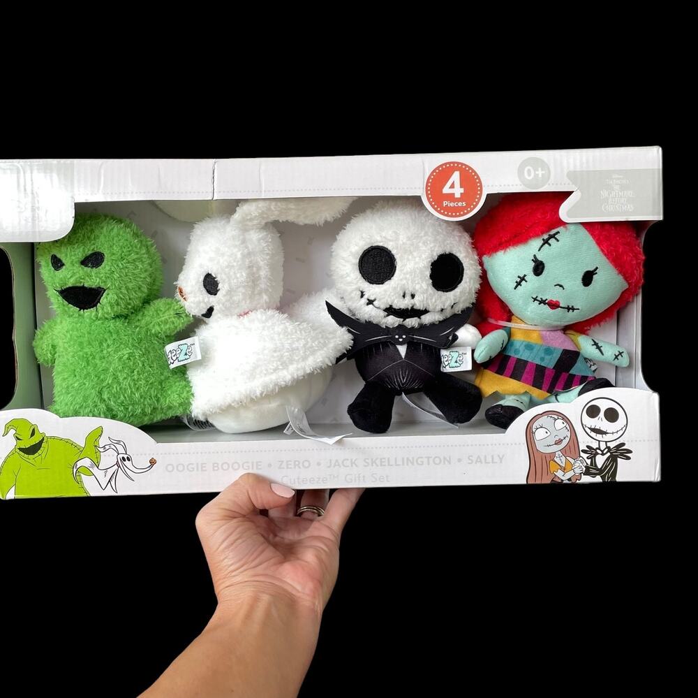 Disney Baby Cuteez Nightmare Before Christmas Plush 4 Pack Limited Edition Set